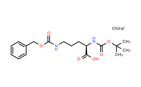 16937-92-1 | (R)-5-(((Benzyloxy)carbonyl)amino)-2-((tert-butoxycarbonyl)amino)pentanoic acid