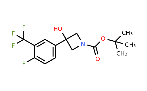 1694286-57-1 | tert-Butyl 3-[4-fluoro-3-(trifluoromethyl)phenyl]-3-hydroxyazetidine-1-carboxylate