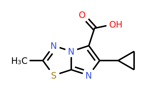 1701556-54-8 | 6-Cyclopropyl-2-methylimidazo[2,1-b][1,3,4]thiadiazole-5-carboxylic acid