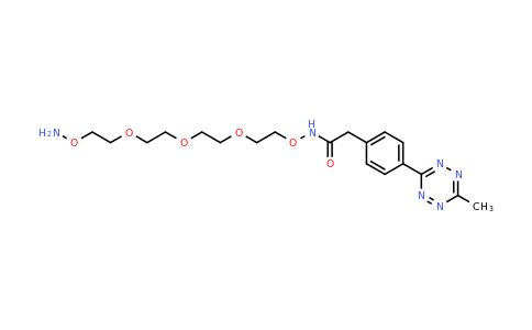1704737-07-4 | n-(2-(2-(2-(2-(Aminooxy)ethoxy)ethoxy)ethoxy)ethoxy)-2-(4-(6-methyl-1,2,4,5-tetrazin-3-yl)phenyl)acetamide