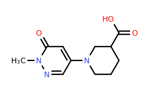 1706455-37-9 | 1-(1-Methyl-6-oxo-1,6-dihydropyridazin-4-yl)piperidine-3-carboxylic acid