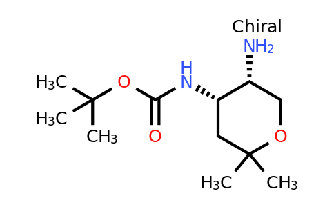 tert-butyl N-[(4S,5S)-5-amino-2,2-dimethyl-tetrahydropyran-4-yl]carbamate