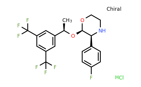 (2R,3S)-2-((R)-1-(3,5-Bis(trifluoromethyl)phenyl)ethoxy)-3-(4-fluorophenyl)morpholine hydrochloride