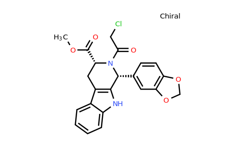 171489-59-1 | (1R,3R)-Methyl 1-(benzo[d][1,3]dioxol-5-yl)-2-(2-chloroacetyl)-2,3,4,9-tetrahydro-1H-pyrido[3,4-b]indole-3-carboxylate