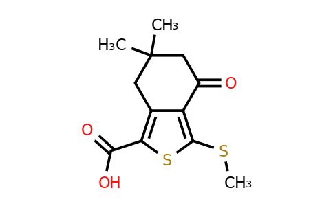 172516-41-5 | 6,6-Dimethyl-3-(methylthio)-4-oxo-4,5,6,7-tetrahydrobenzo[c]thiophene-1-carboxylic acid