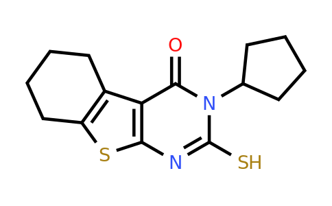173727-47-4 | 3-Cyclopentyl-2-mercapto-5,6,7,8-tetrahydrobenzo[4,5]thieno[2,3-d]pyrimidin-4(3h)-one