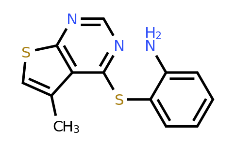 175137-24-3 | 2-((5-Methylthieno[2,3-d]pyrimidin-4-yl)thio)aniline