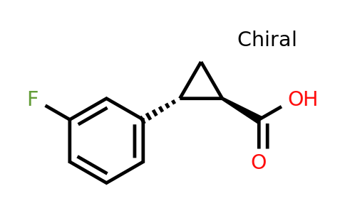 175168-72-6 | rel-(1R,2R)-2-(3-Fluorophenyl)cyclopropane-1-carboxylic acid