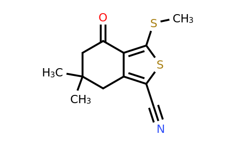 175202-50-3 | 6,6-Dimethyl-3-(methylthio)-4-oxo-4,5,6,7-tetrahydrobenzo[c]thiophene-1-carbonitrile