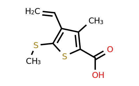 175202-63-8 | 3-Methyl-5-(methylthio)-4-vinylthiophene-2-carboxylic acid