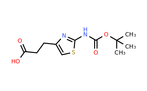 1782282-76-1 | 3-(2-((tert-Butoxycarbonyl)amino)thiazol-4-yl)propanoic acid