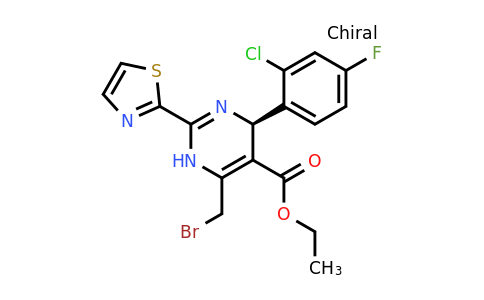 1786424-99-4 | Ethyl (R)-6-(bromomethyl)-4-(2-chloro-4-fluorophenyl)-2-(thiazol-2-yl)-1,4-dihydropyrimidine-5-carboxylate