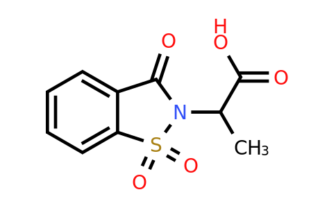 178755-54-9 | 2-(1,1-Dioxido-3-oxo-1,2-benzisothiazol-2(3H)-yl)propanoic acid