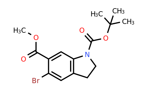 1-tert-Butyl 6-methyl 5-bromo-2,3-dihydro-1h-indole-1,6-dicarboxylate