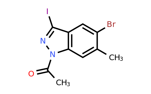 1788054-76-1 | 1-(5-Bromo-3-iodo-6-methyl-1h-indazol-1-yl)ethan-1-one