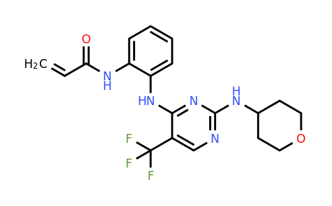 1788058-89-8 | N-[2-[[2-[(Tetrahydro-2H-pyran-4-yl)amino]-5-(trifluoromethyl)-4-pyrimidinyl]amino]phenyl]-2-propenamide
