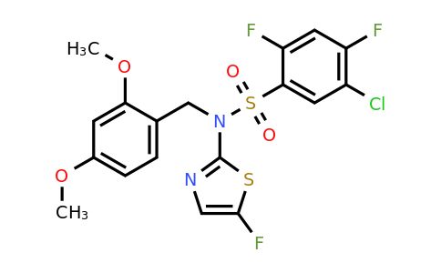 1788874-30-5 | 5-Chloro-N-(2,4-dimethoxybenzyl)-2,4-difluoro-N-(5-fluorothiazol-2-yl)benzenesulfonamide