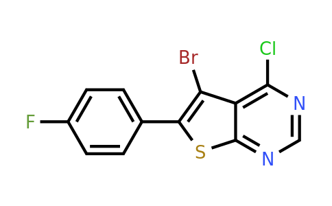 1799610-96-0 | 5-Bromo-4-chloro-6-(4-fluorophenyl)thieno[2,3-d]pyrimidine