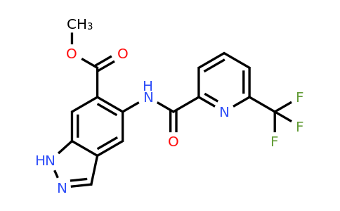 methyl 5-[[6-(trifluoromethyl)pyridine-2-carbonyl]amino]-1H-indazole-6-carboxylate