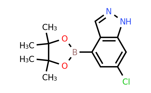 1802433-98-2 | 6-Chloro-4-(4,4,5,5-tetramethyl-1,3,2-dioxaborolan-2-yl)-1H-indazole