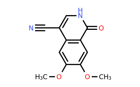 18029-60-2 | 6,7-Dimethoxy-1-oxo-1,2-dihydroisoquinoline-4-carbonitrile