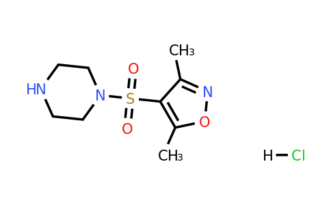 1-[(dimethyl-1,2-oxazol-4-yl)sulfonyl]piperazine hydrochloride