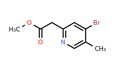 1805948-04-2 | Methyl 2-(4-bromo-5-methylpyridin-2-yl)acetate