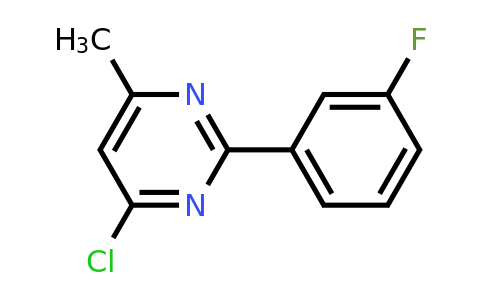 180606-98-8 | 4-Chloro-2-(3-fluorophenyl)-6-methylpyrimidine
