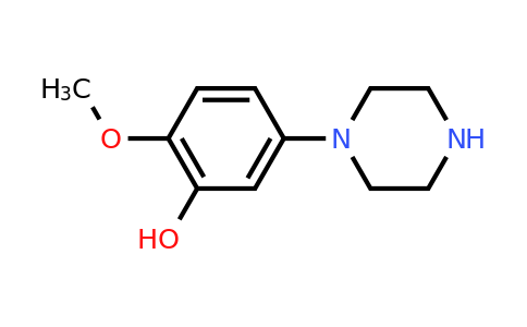 180698-25-3 | 2-Methoxy-5-(piperazin-1-yl)phenol