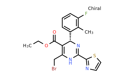 1808249-63-9 | Ethyl (S)-6-(bromomethyl)-4-(3-fluoro-2-methylphenyl)-2-(thiazol-2-yl)-1,4-dihydropyrimidine-5-carboxylate