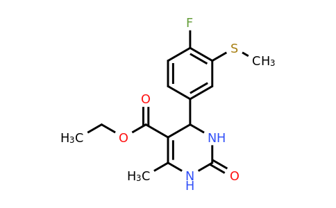 1809161-47-4 | Ethyl 4-(4-fluoro-3-methylthiophenyl)-6-methyl-2-oxo-1,2,3,4-tetrahydropyrimidine-5-carboxylate