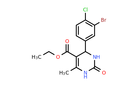 1809161-52-1 | Ethyl 4-(3-bromo-4-chlorophenyl)-6-methyl-2-oxo-1,2,3,4-tetrahydropyrimidine-5-carboxylate