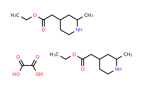 Ethyl 2-(2-methylpiperidin-4-yl)acetate oxalate(2:1)