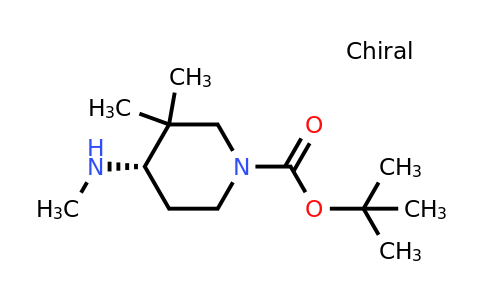 tert-butyl (4S)-3,3-dimethyl-4-(methylamino)piperidine-1-carboxylate
