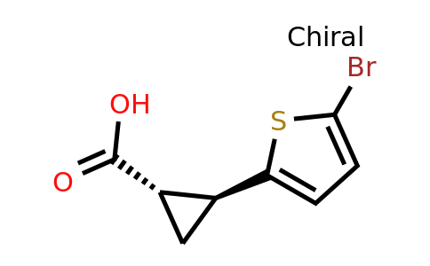 1818257-71-4 | (1S,2S)-rel-2-(5-Bromothiophen-2-yl)cyclopropane-1-carboxylic acid