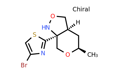 1818341-13-7 | (3aS,5R,7aS)-7a-(4-Bromothiazol-2-yl)-5-methylhexahydro-1H-pyrano[3,4-c]isoxazole