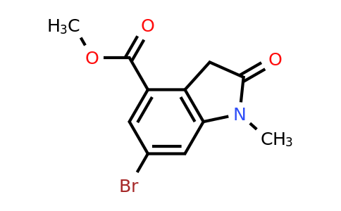 1818847-70-9 | Methyl 6-bromo-1-methyl-2-oxo-2,3-dihydro-1H-indole-4-carboxylate