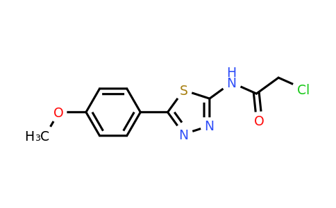 18199-99-0 | 2-Chloro-N-(5-(4-methoxyphenyl)-1,3,4-thiadiazol-2-yl)acetamide