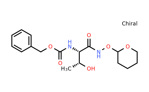 1820598-87-5 | Benzyl ((2S,3R)-3-hydroxy-1-oxo-1-(((tetrahydro-2H-pyran-2-yl)oxy)amino)butan-2-yl)carbamate