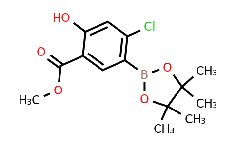 Methyl 4-chloro-2-hydroxy-5-(tetramethyl-1,3,2-dioxaborolan-2-yl)benzoate