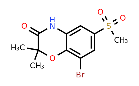 1820889-83-5 | 8-Bromo-2,2-dimethyl-6-(methylsulfonyl)-2H-benzo[b][1,4]oxazin-3(4H)-one