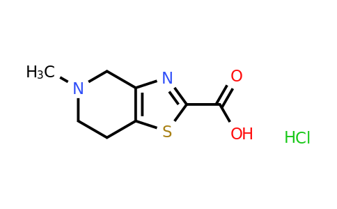 1822641-87-1 | 5-Methyl-4H,5H,6H,7H-[1,3]thiazolo[4,5-c]pyridine-2-carboxylic acid hydrochloride