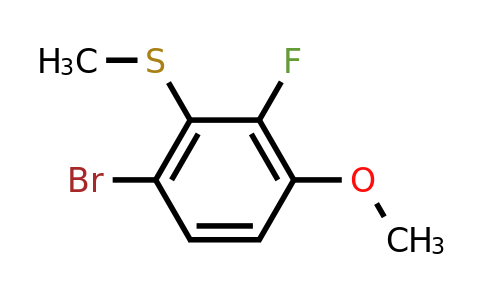 1822822-76-3 | (6-Bromo-2-fluoro-3-methoxyphenyl)(methyl)sulfane