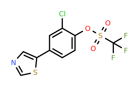 1823433-21-1 | 2-Chloro-4-(thiazol-5-yl)phenyl trifluoromethanesulfonate