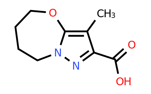 1823437-29-1 | 3-methyl-5H,6H,7H,8H-pyrazolo[3,2-b][1,3]oxazepine-2-carboxylic acid