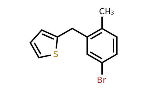1823462-28-7 | 2-(5-Bromo-2-methylbenzyl)thiophene