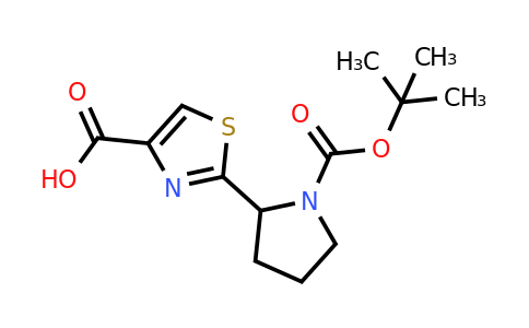 1824349-18-9 | 2-(1-(tert-Butoxycarbonyl)pyrrolidin-2-yl)thiazole-4-carboxylic acid