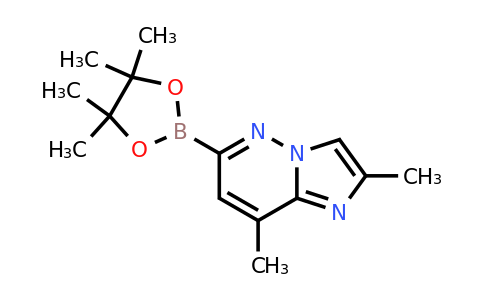 1825352-86-0 | 2,8-Dimethyl-6-(4,4,5,5-tetramethyl-1,3,2-dioxaborolan-2-yl)imidazo[1,2-b]pyridazine