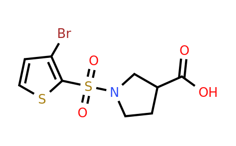 1828485-65-9 | 1-((3-Bromothiophen-2-yl)sulfonyl)pyrrolidine-3-carboxylic acid