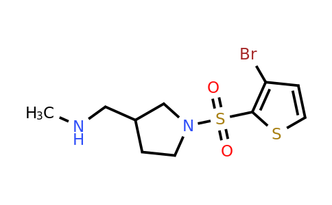 1831504-37-0 | 1-(1-((3-Bromothiophen-2-yl)sulfonyl)pyrrolidin-3-yl)-N-methylmethanamine